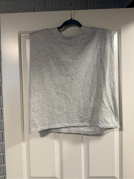 Mng Basics Tops - MNG Mango Boxy Shoulder Pad Tee – Size S/M